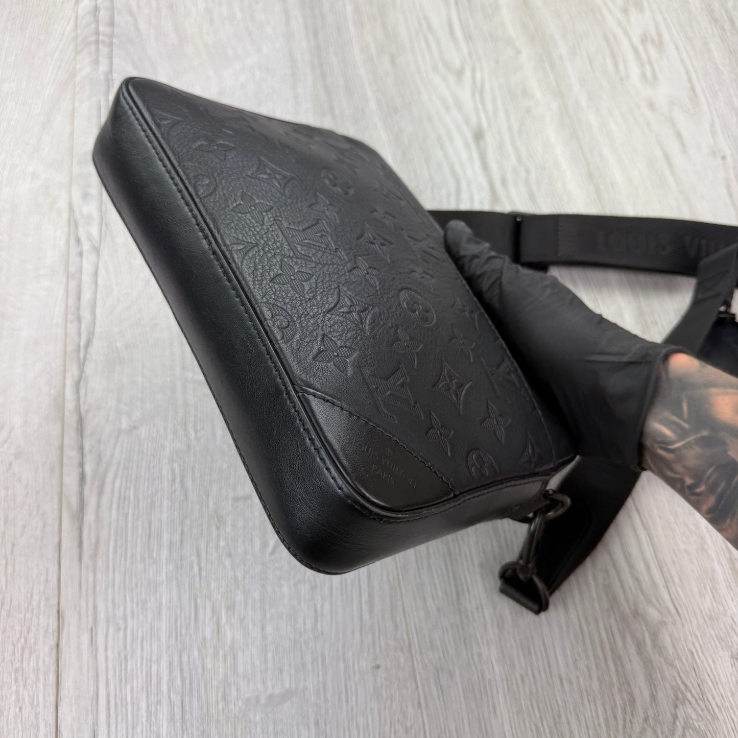 Louis Vuitton Men’s Shadow Black Monogram Duo Messenger Bag