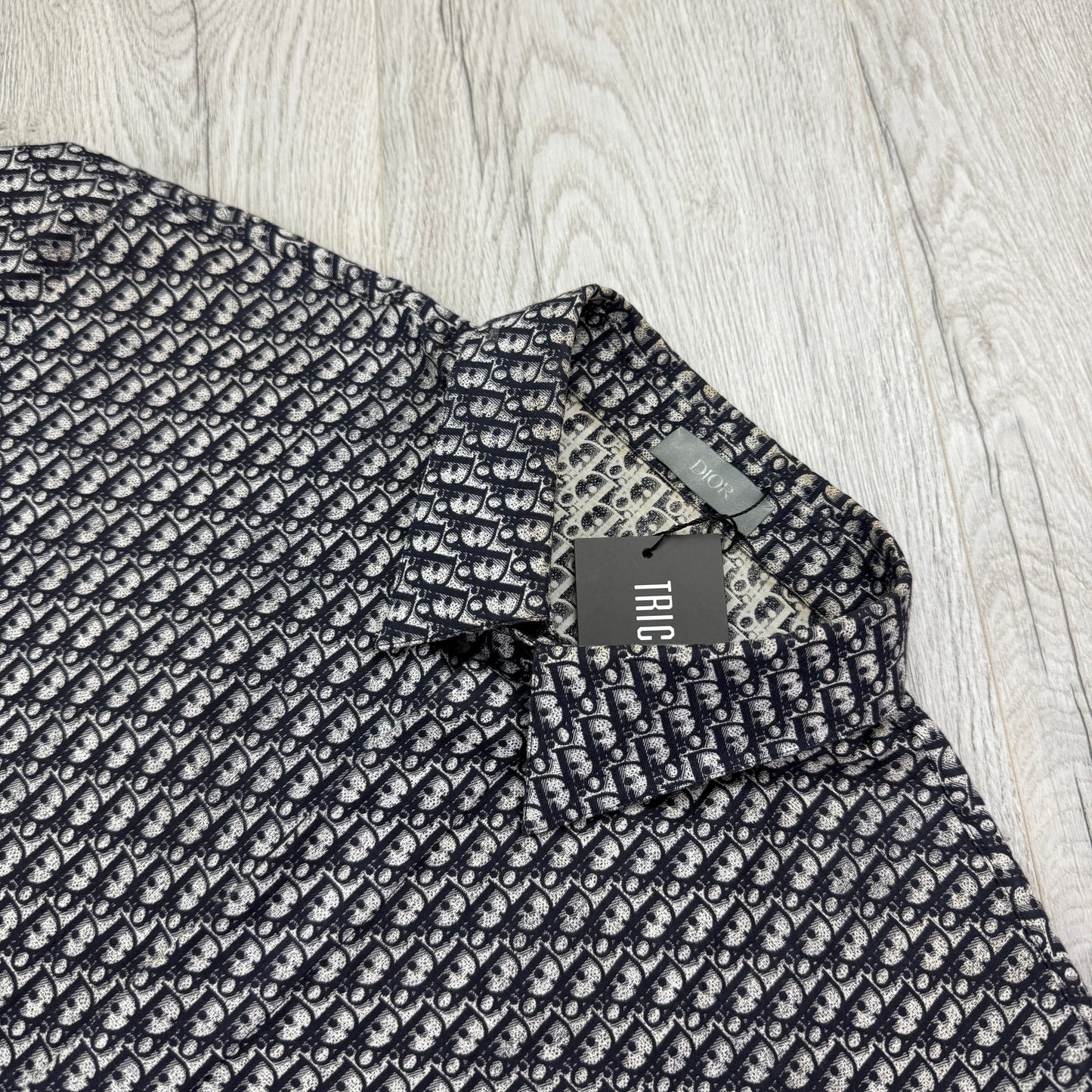 Dior Men’s Oblique Short Sleeve Shirt - 41 (M/L)