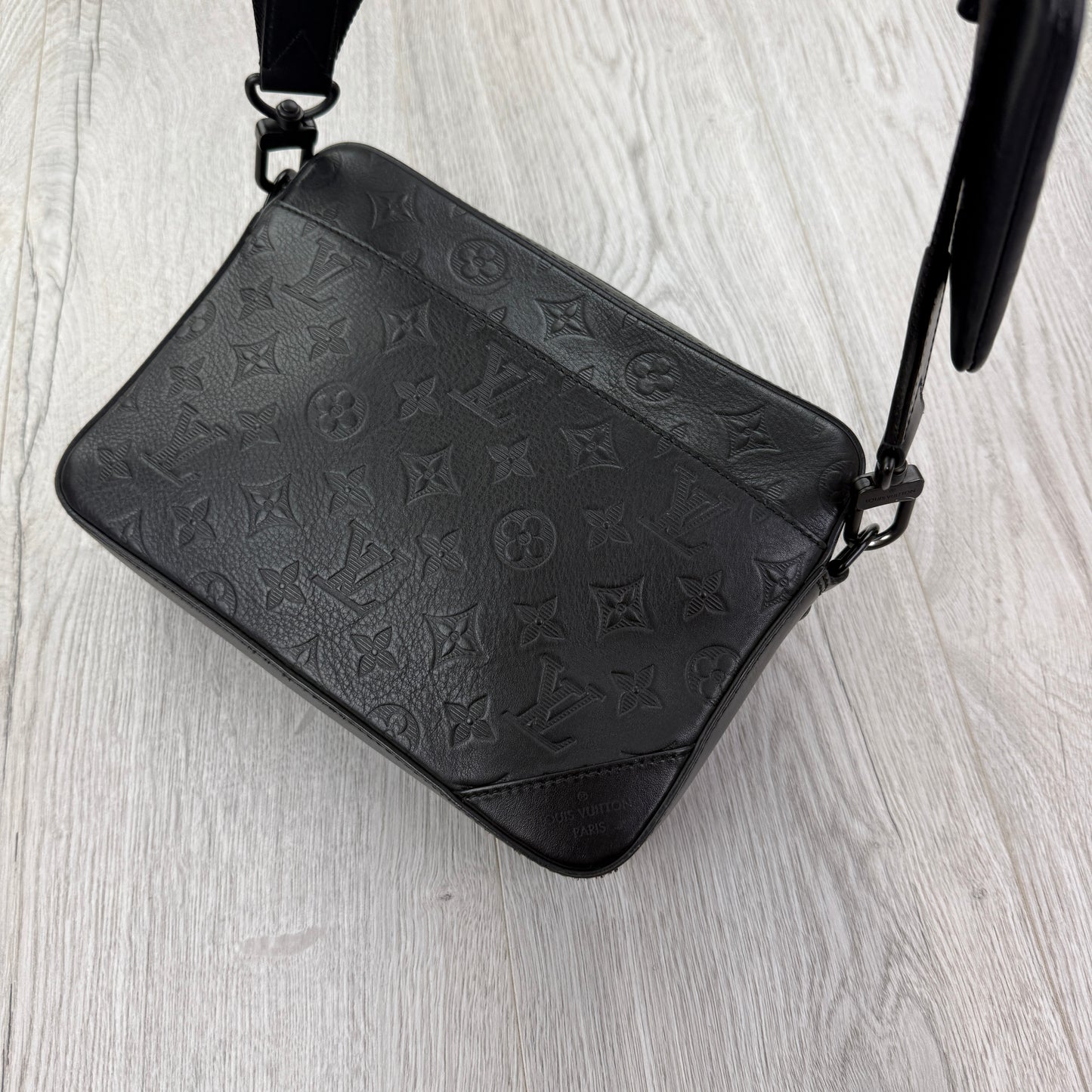 Louis Vuitton Men’s Shadow Black Monogram Duo Messenger Bag