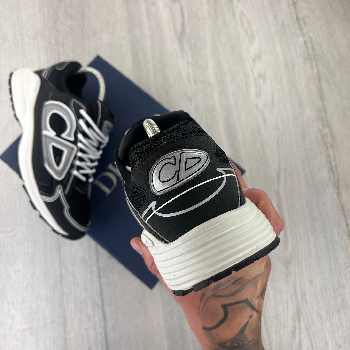 Dior B30 Men’s Black & White Trainers - 44 (Fit Uk 10)