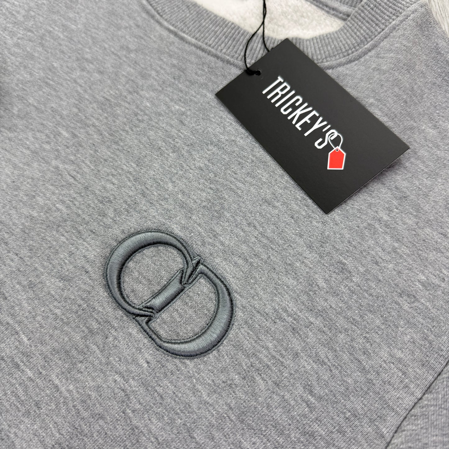 Christian Dior Men’s Grey Crewneck Jumper - Medium Slim