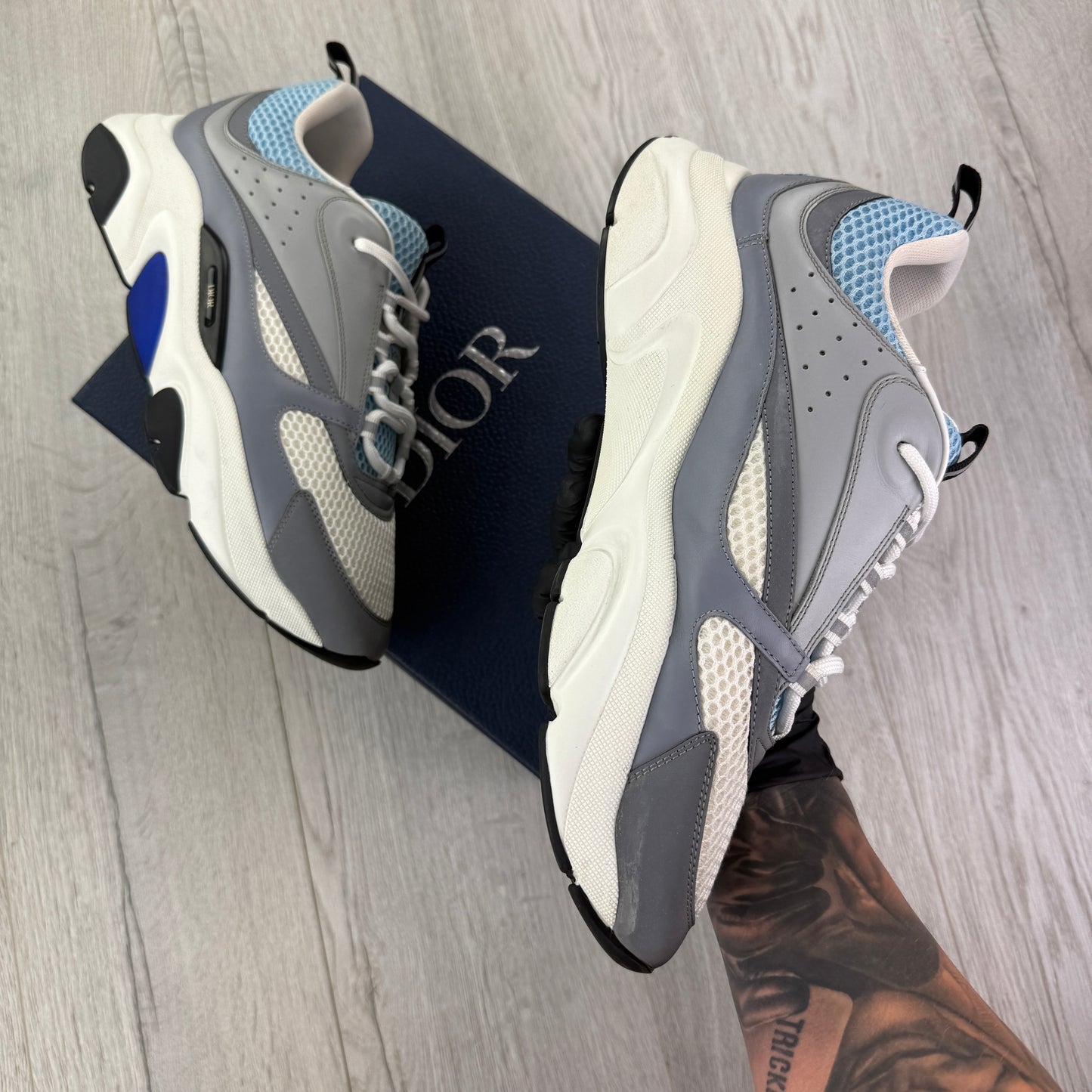 Dior B22 Men’s Baby Blue Runners - 45 (Fit Uk 10/10.5)