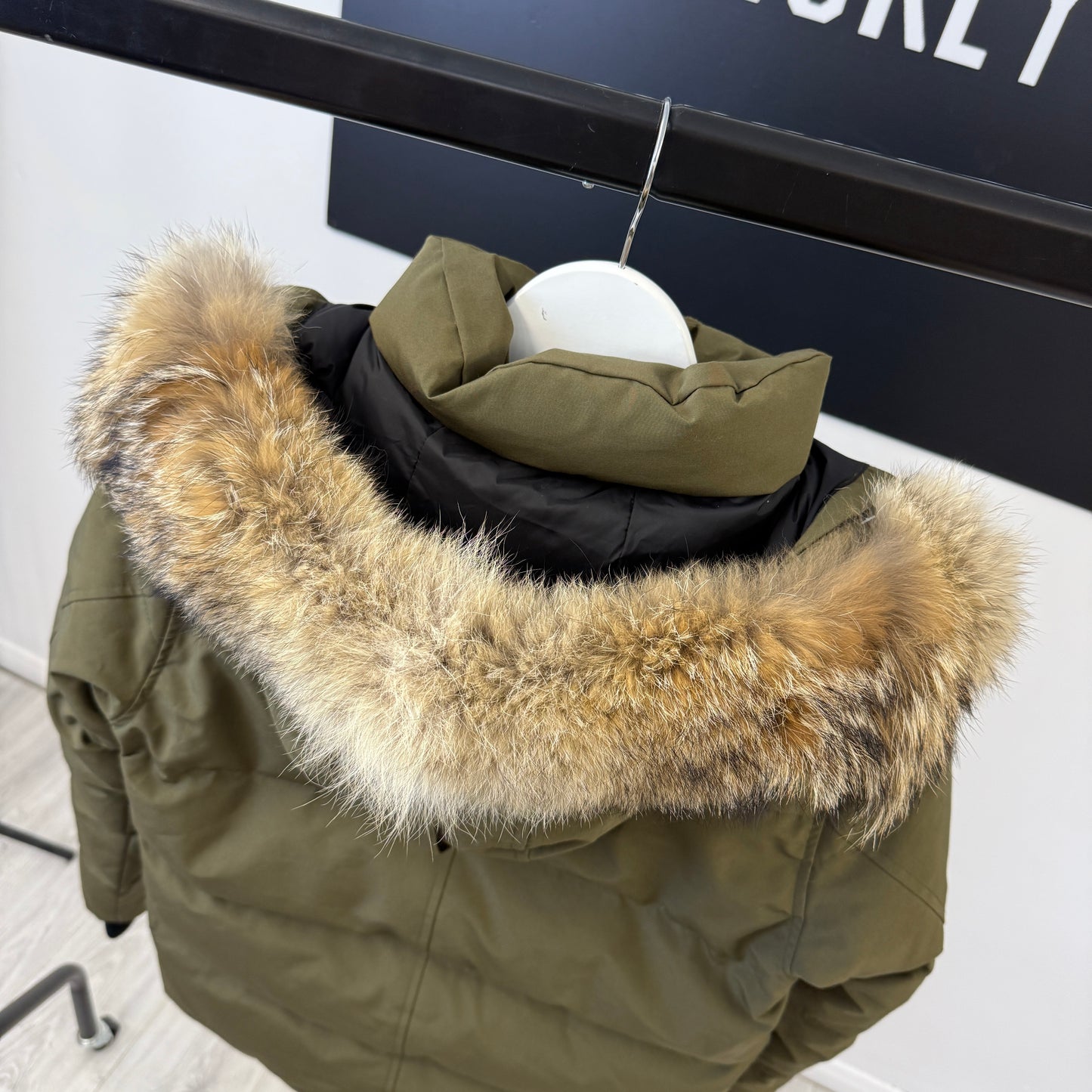 Canada Goose Men’s Khaki Green Wyndham Parker Jacket - Small Fusion