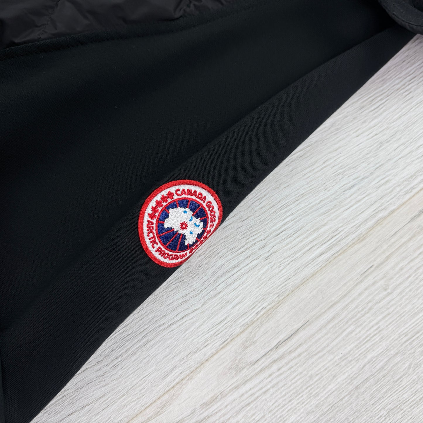 Canada Goose Men’s Black Zip-up Padded Cotton Hoodie - XXL