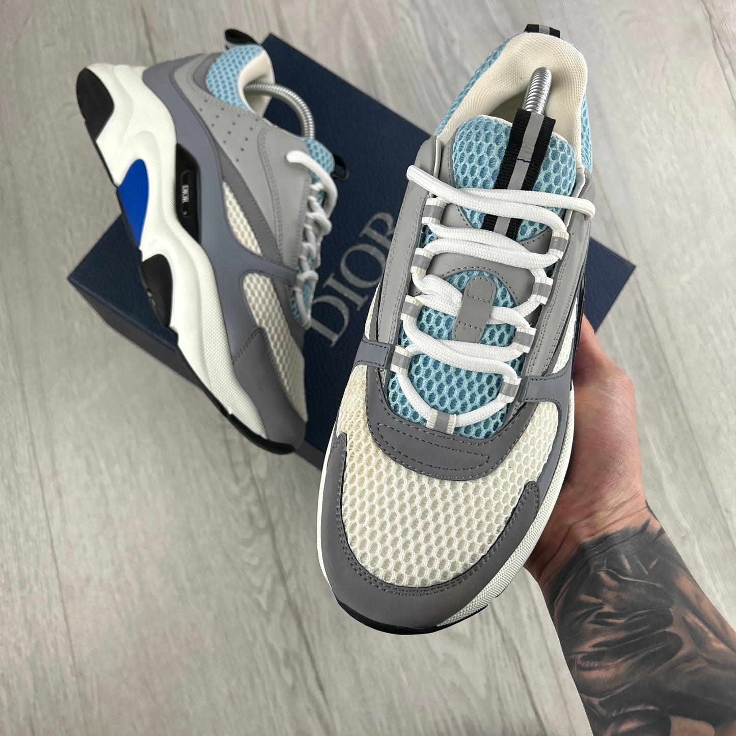 Dior B22 Men’s Baby Blue Runners - 41 (Uk 7)