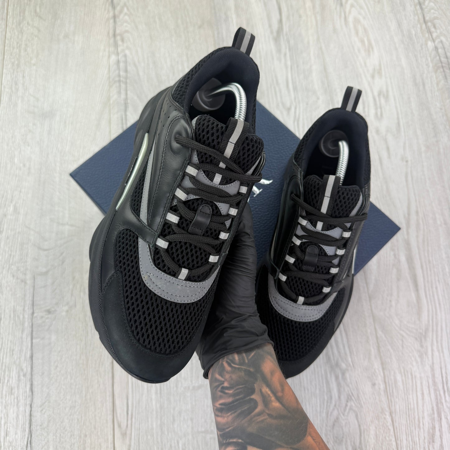 Dior B22 Men’s Triple Black Trainers - 43.5 (Fit Uk 9)