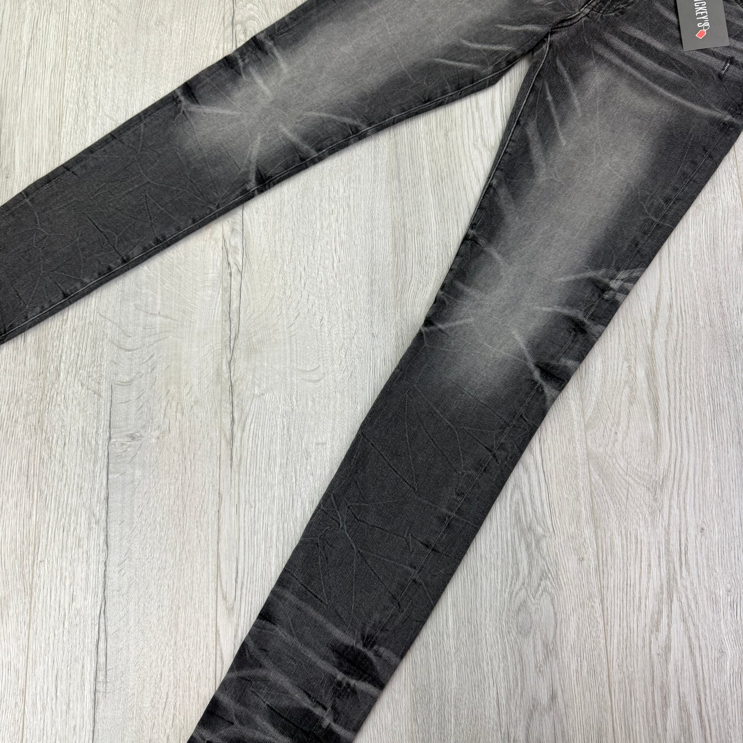 Amiri Men’s Grey Denim Black Jeans - Uk 31