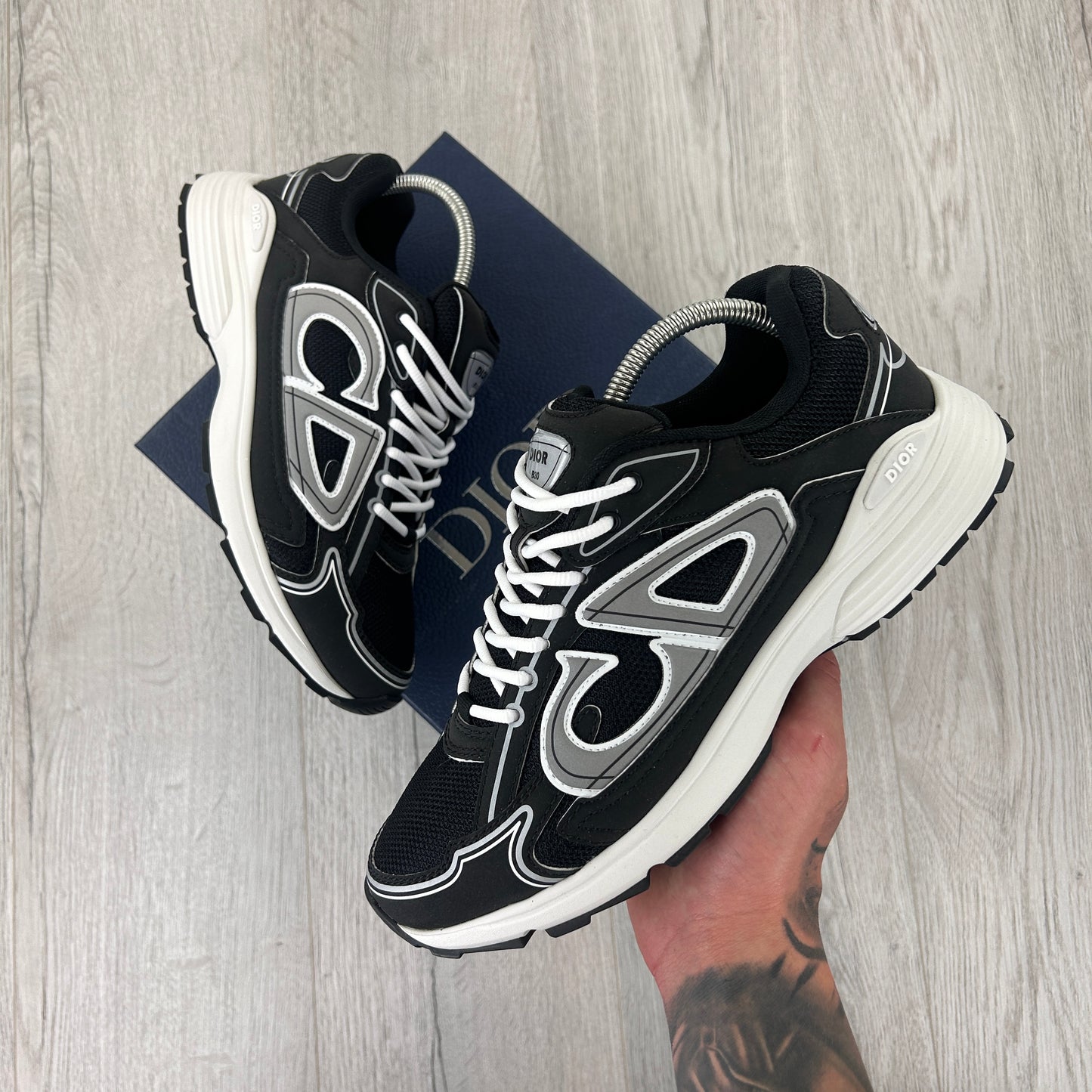 Dior B30 Men’s Black & White Trainers - 44 (Fit Uk 10)