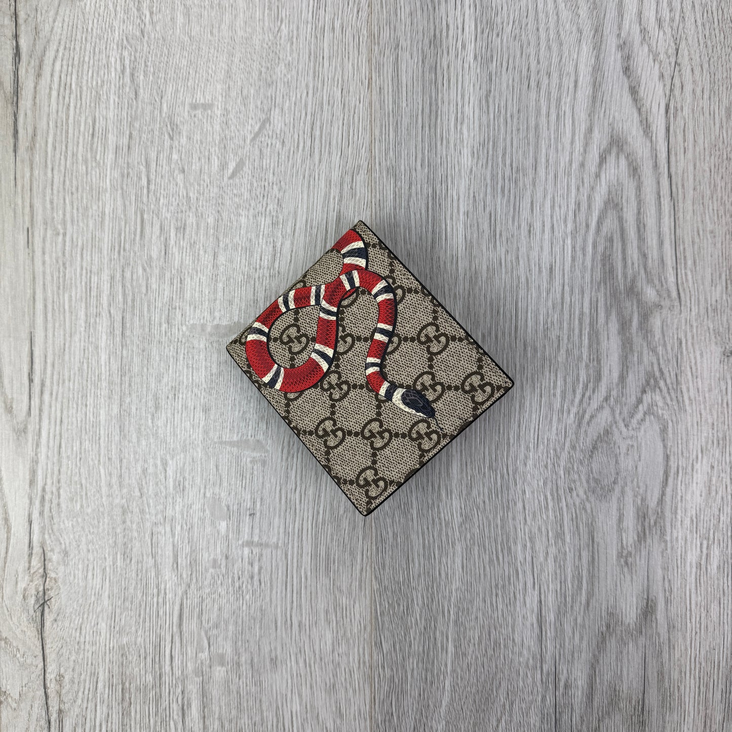 Gucci Men’s GG Supreme Kingsnake Wallet
