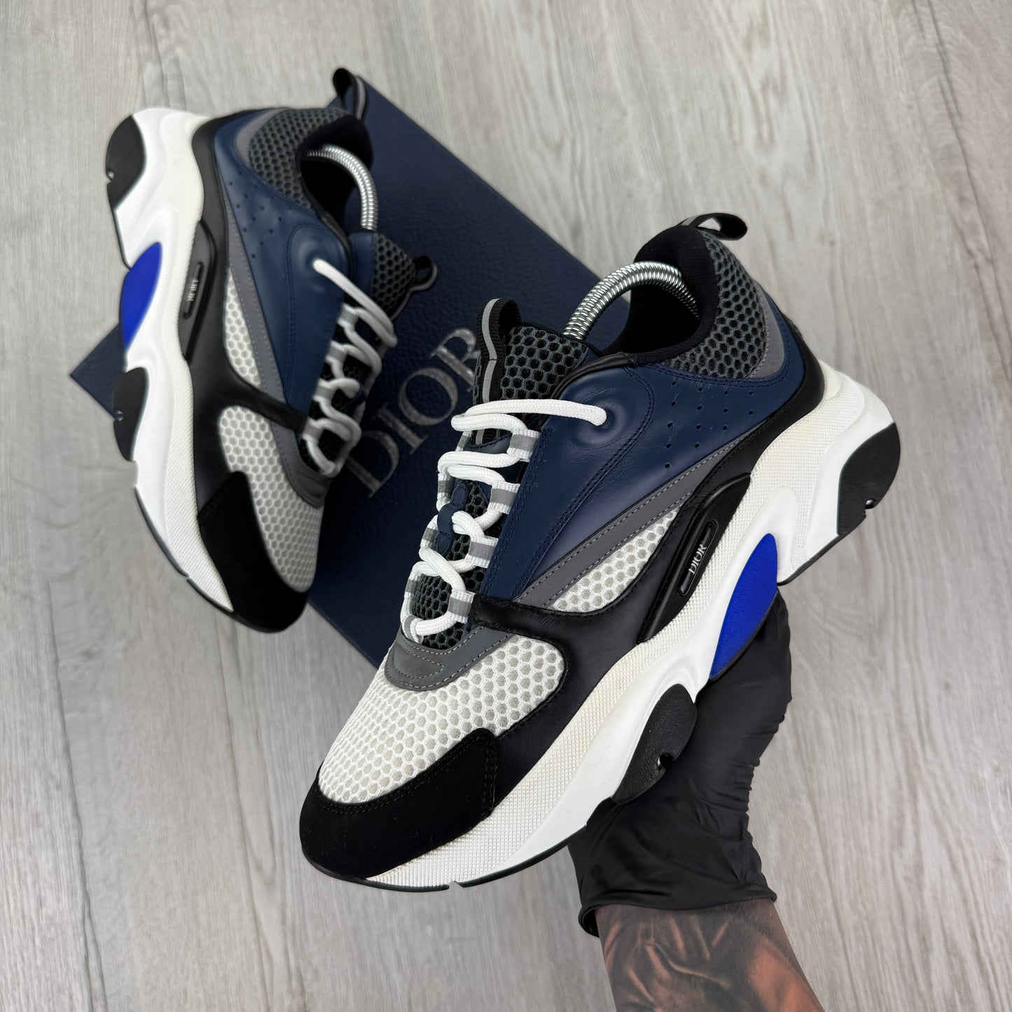 Dior B22 Men’s Navy Runners - 42 (Fit Uk 7.5)