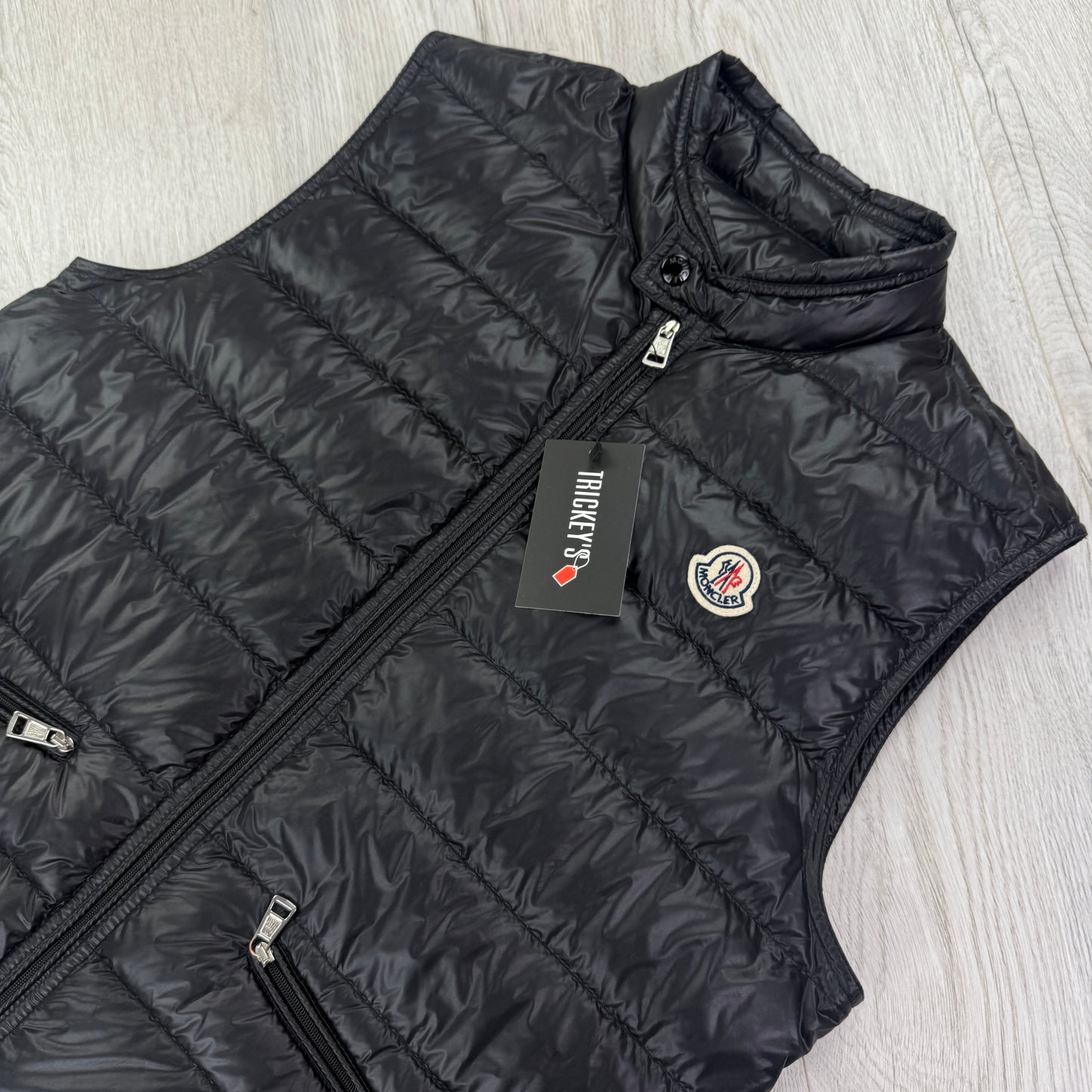 Moncler Men’s Black GUI Down Gilet - Size 3