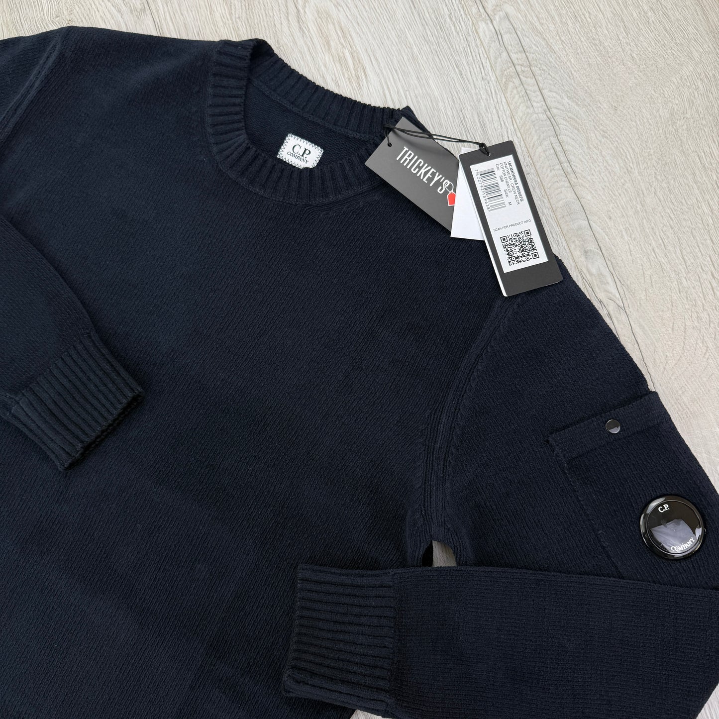 Cp Company Men’s Navy Knitwear Crewneck Jumper