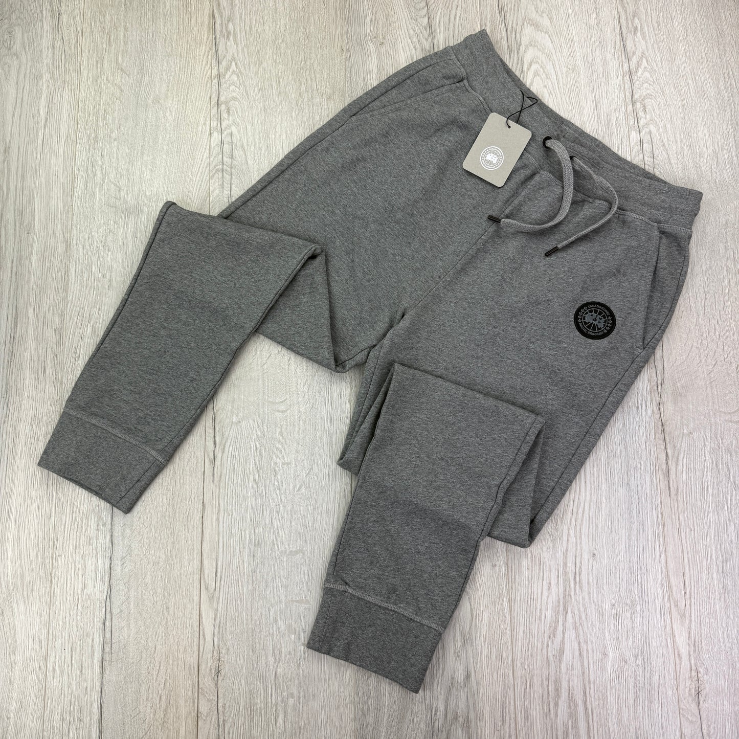 Canada Goose Men’s Black Badge Grey Joggers - Medium