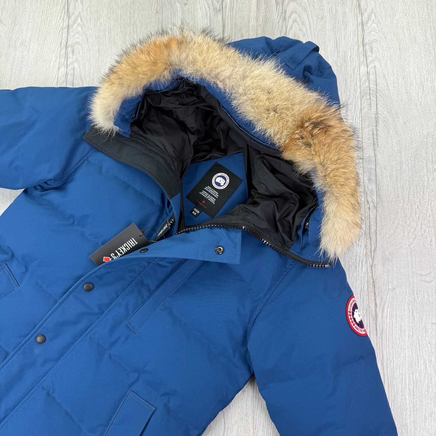 Canada Goose Men’s Royal Blue Carson Parker Jacket - Medium Fusion