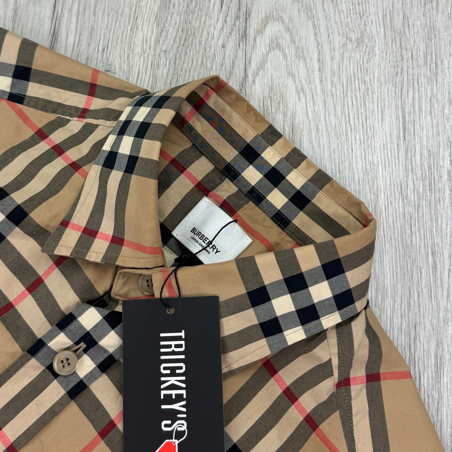 Burberry Men’s Button Up Longsleeve Shirt - Small