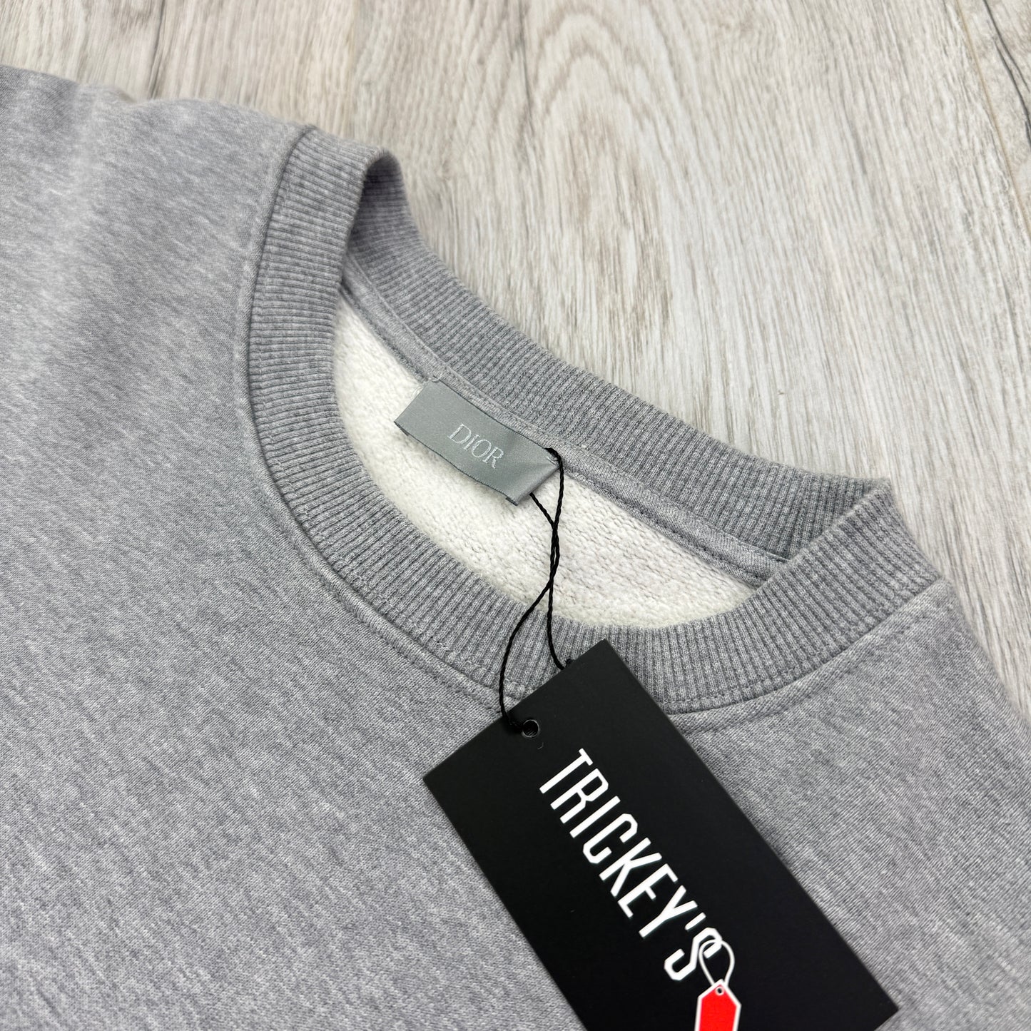 Christian Dior Men’s Grey Crewneck Jumper - Medium Slim