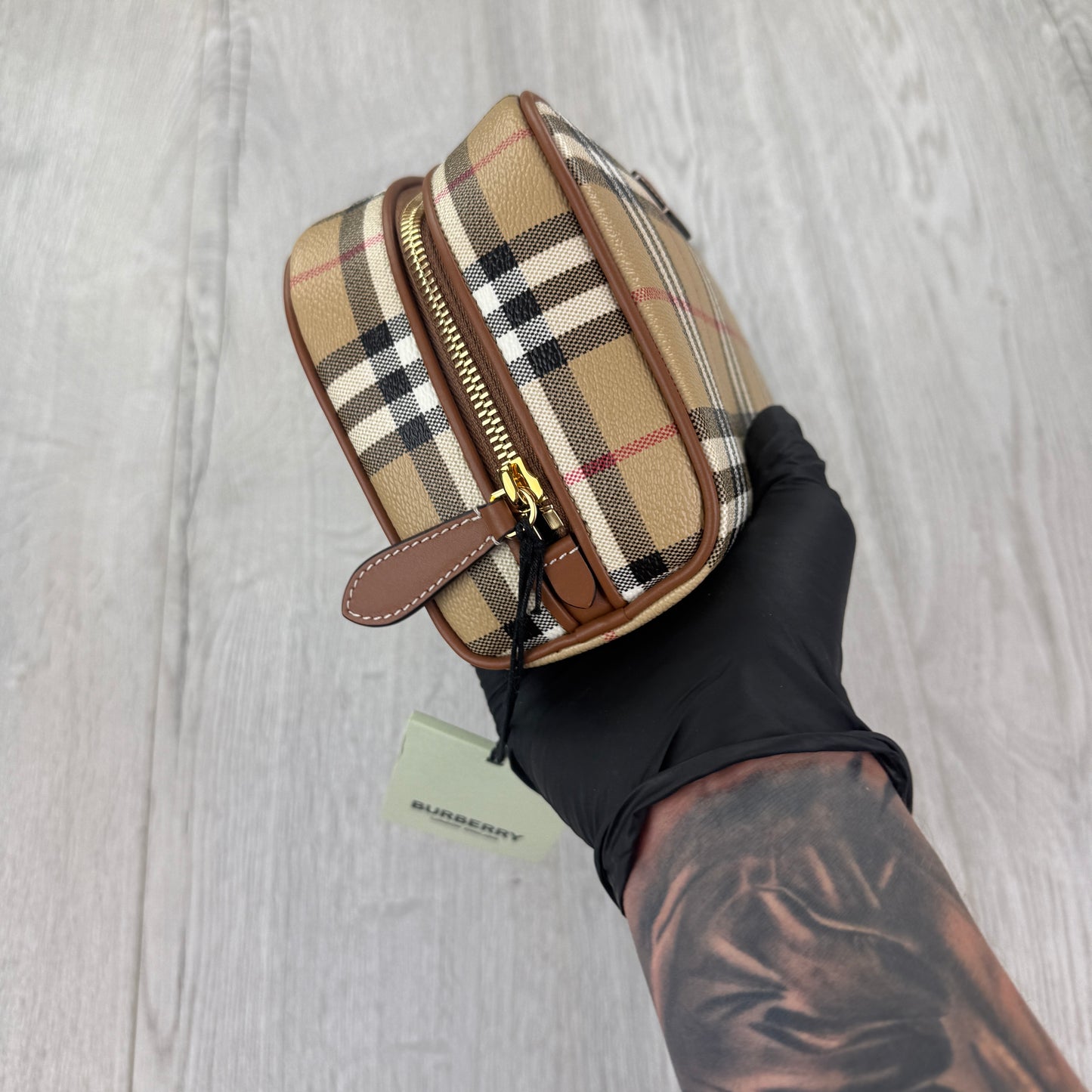 Burberry Medium Check Wash / Travel Bag
