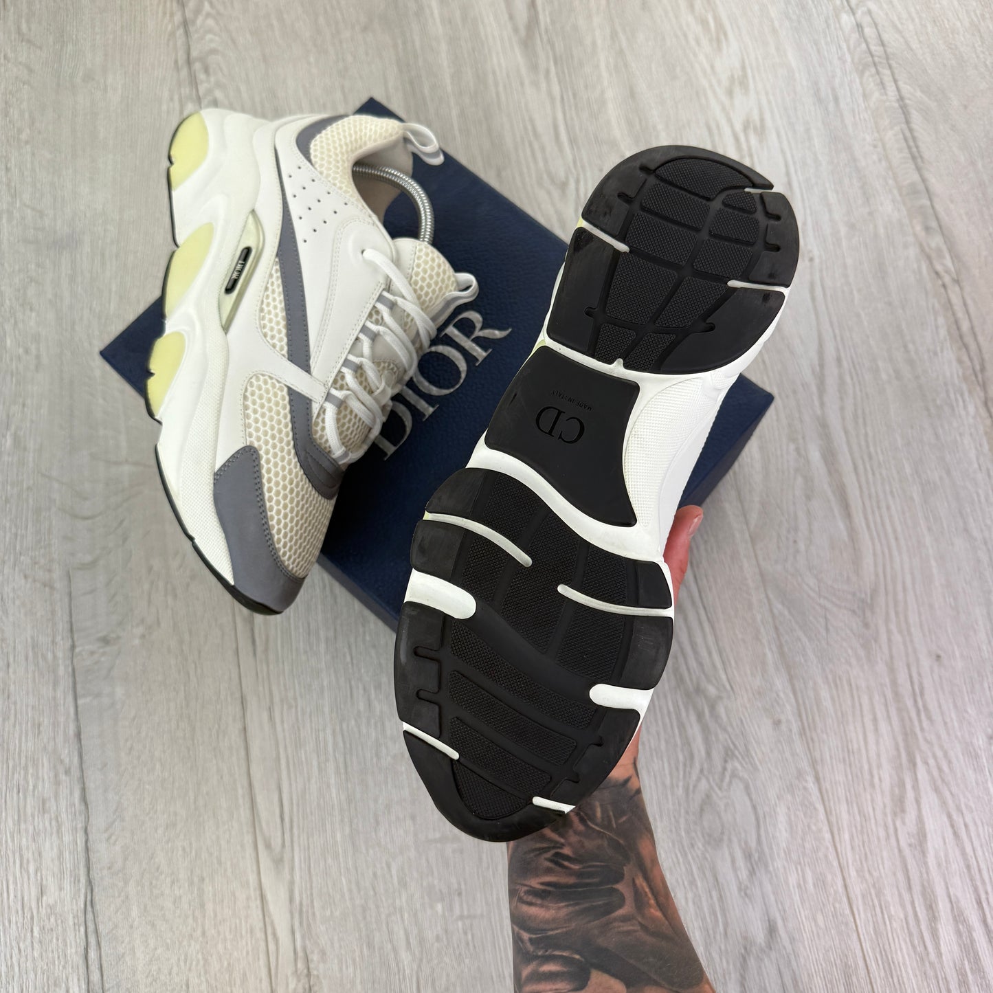 Dior B22 Men’s White Trainers - 44 (Uk 9/9.5)