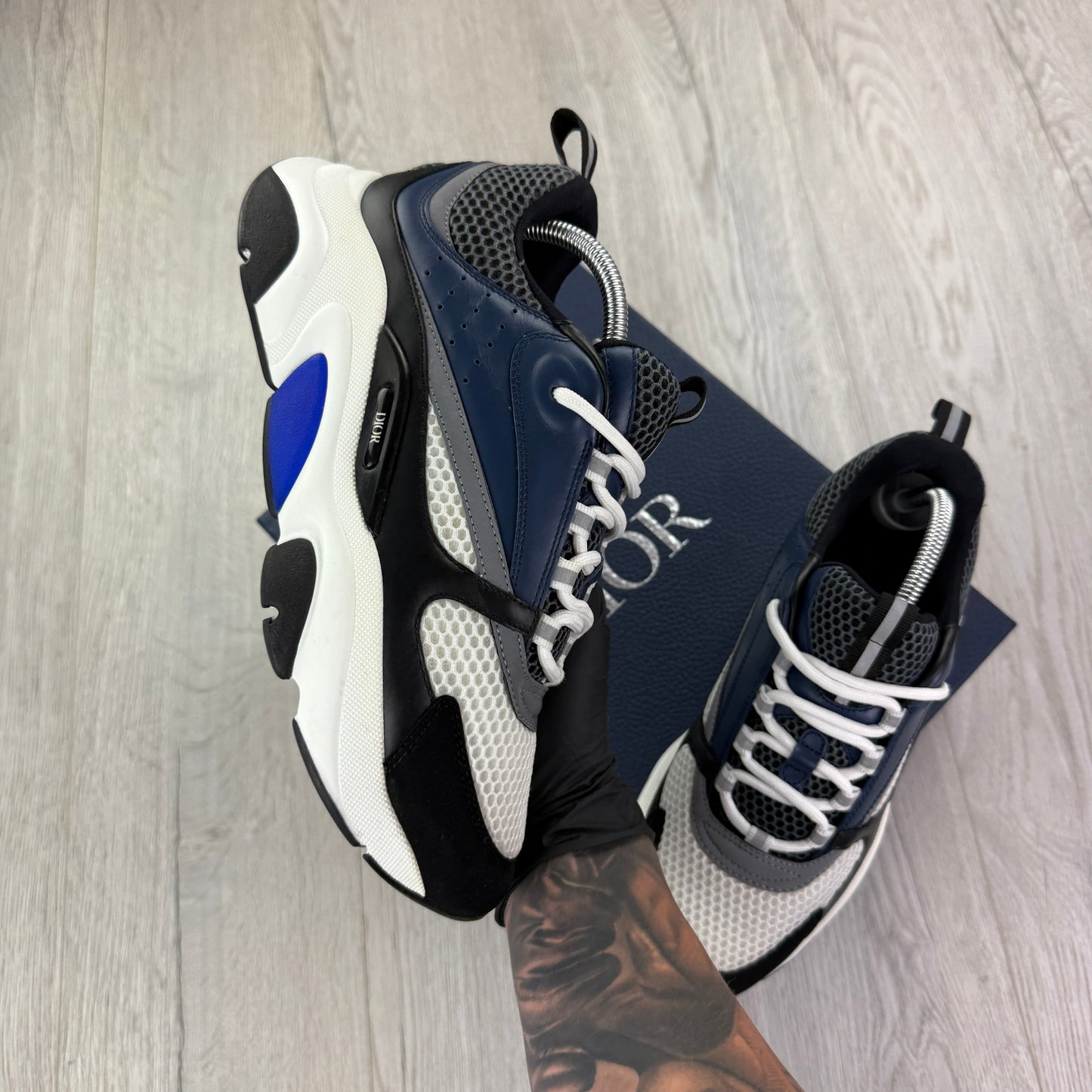 Dior B22 Men’s Navy Runners - 42 (Fit Uk 7.5)
