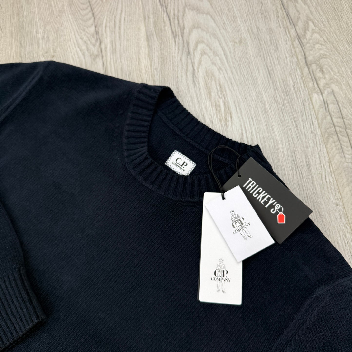 Cp Company Men’s Navy Knitwear Crewneck Jumper
