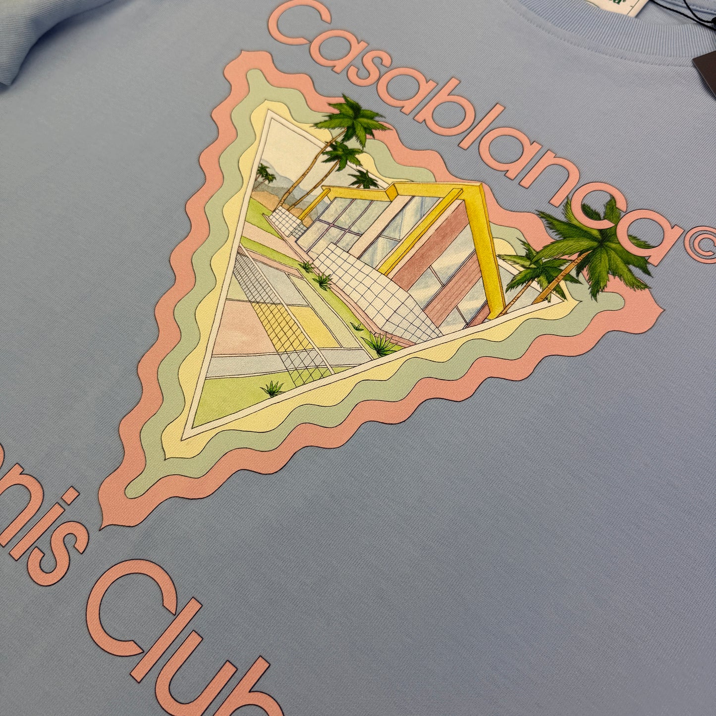 Casablanca Baby Blue Men’s T-shirt - Medium