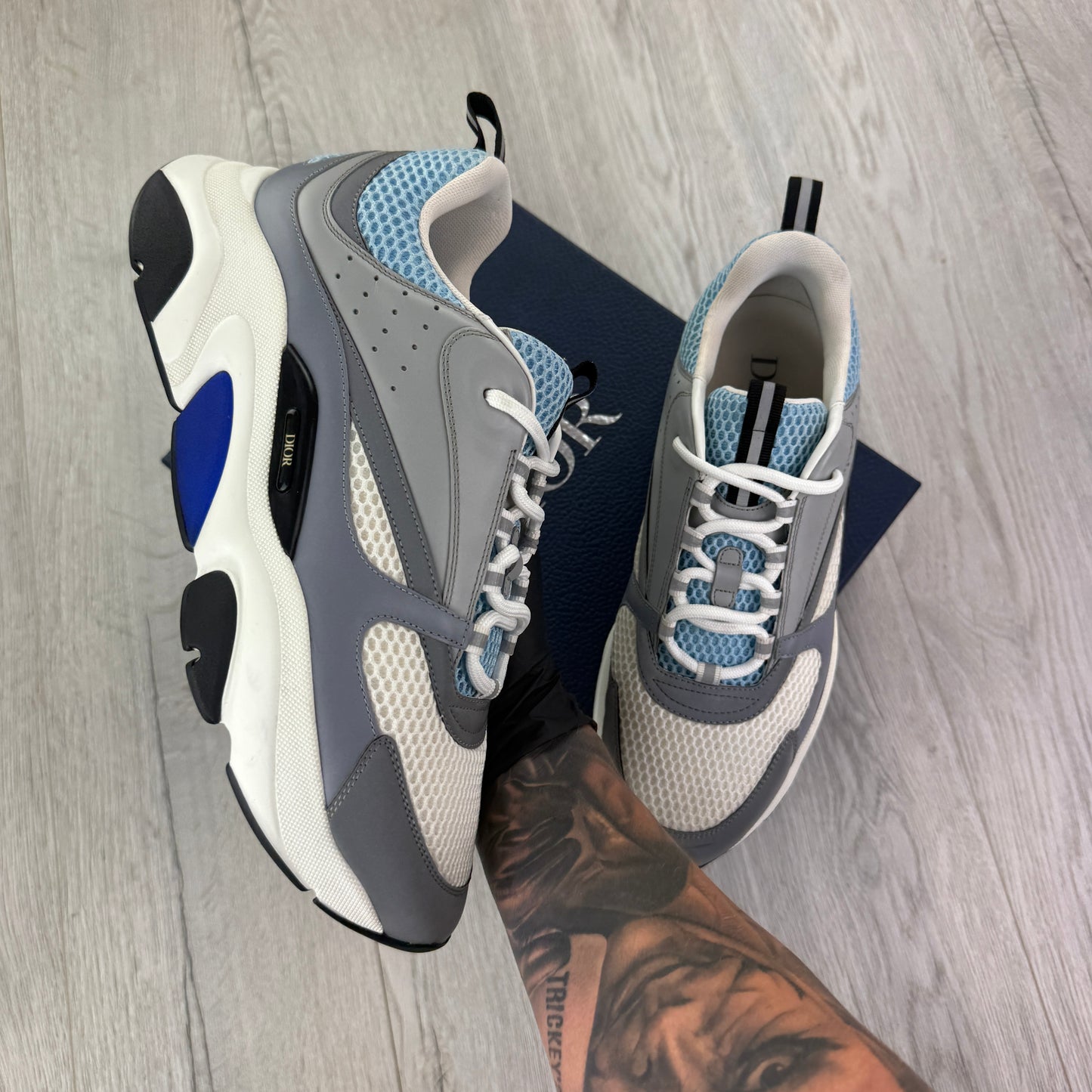 Dior B22 Men’s Baby Blue Runners - 45 (Fit Uk 10/10.5)