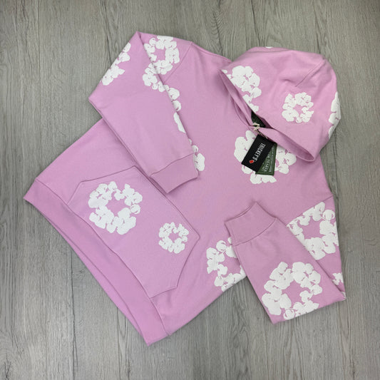 Denim Tears Baby Pink Pullover Hoodie
