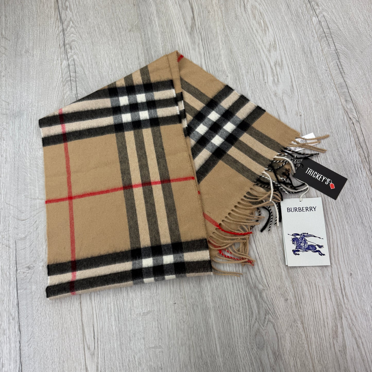 Burberry Men’s Classic Check Cashmere Scarf