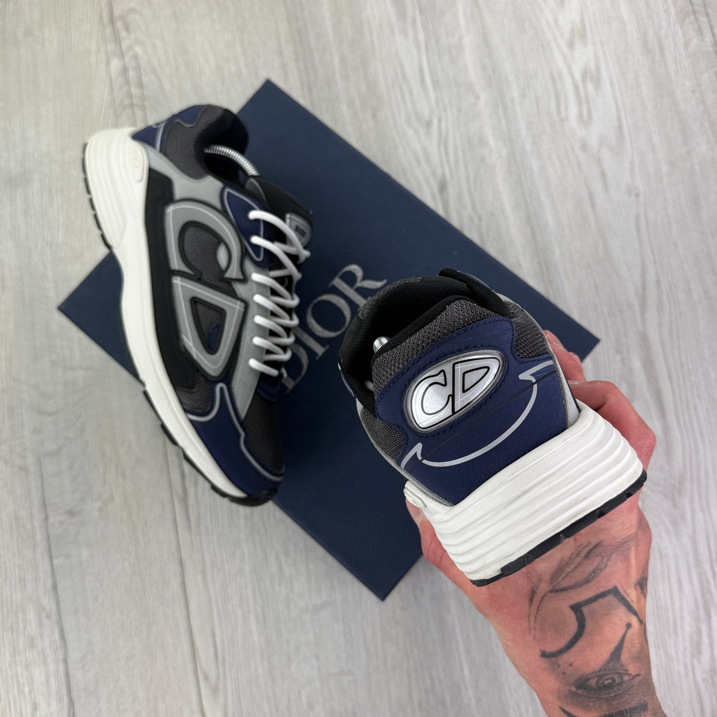 Dior B30 Men’s Navy CD Trainers - 43 (Fit Uk 9)