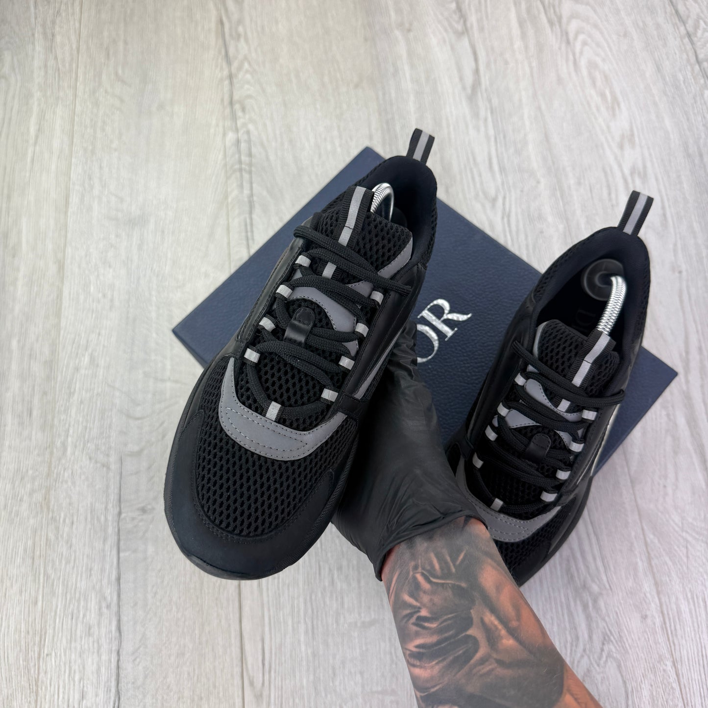 Dior B22 Men’s Triple Black Runners - 43 (Fit Uk 8.5)
