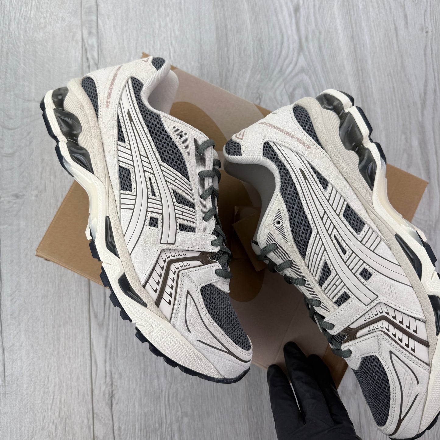 Asics Men’s Gel-kayano 14 Truffle Grey/Oatmeal Trainers - Uk 10.5