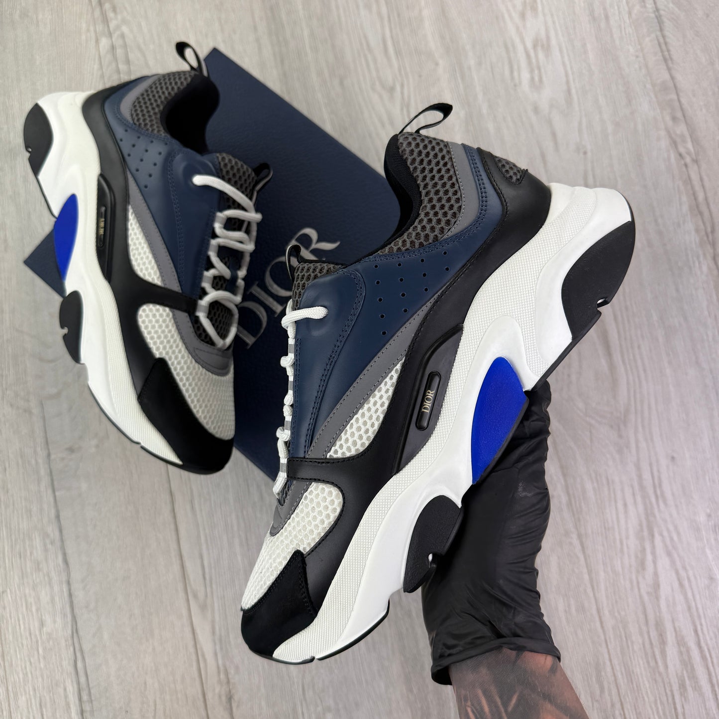 Dior B22 Men’s Navy Runners - 46 (Fit Uk 11)
