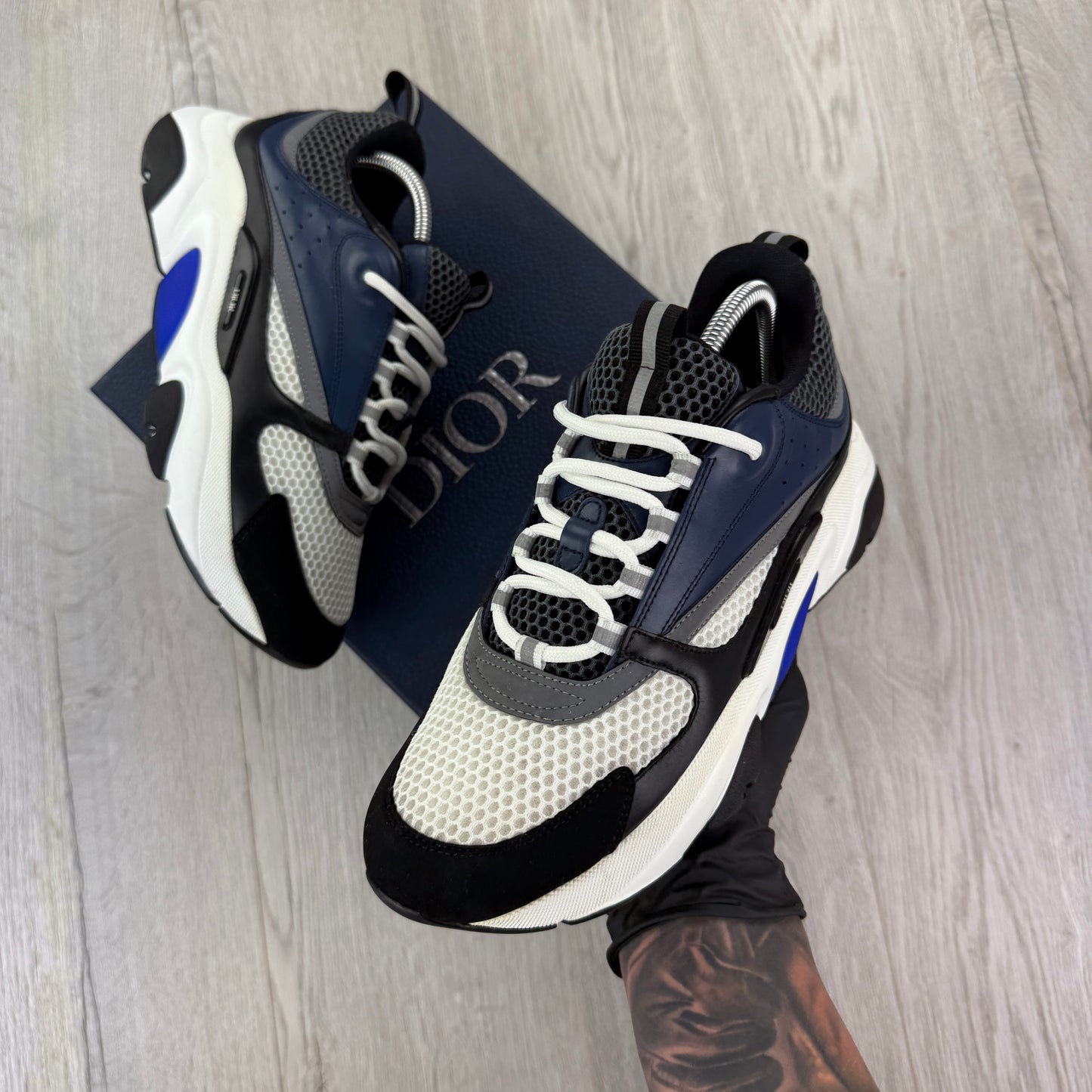 Dior B22 Men’s Navy Runners - 42 (Fit Uk 7.5)