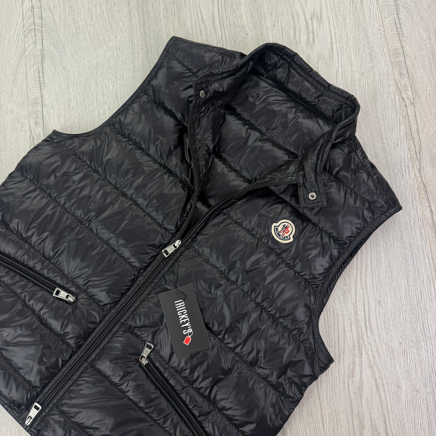 Moncler Men’s Black GUI Down Gilet - Size 3