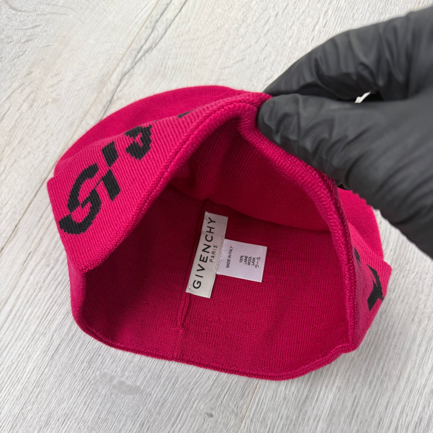 Givenchy Men’s Pink Wool Beanie