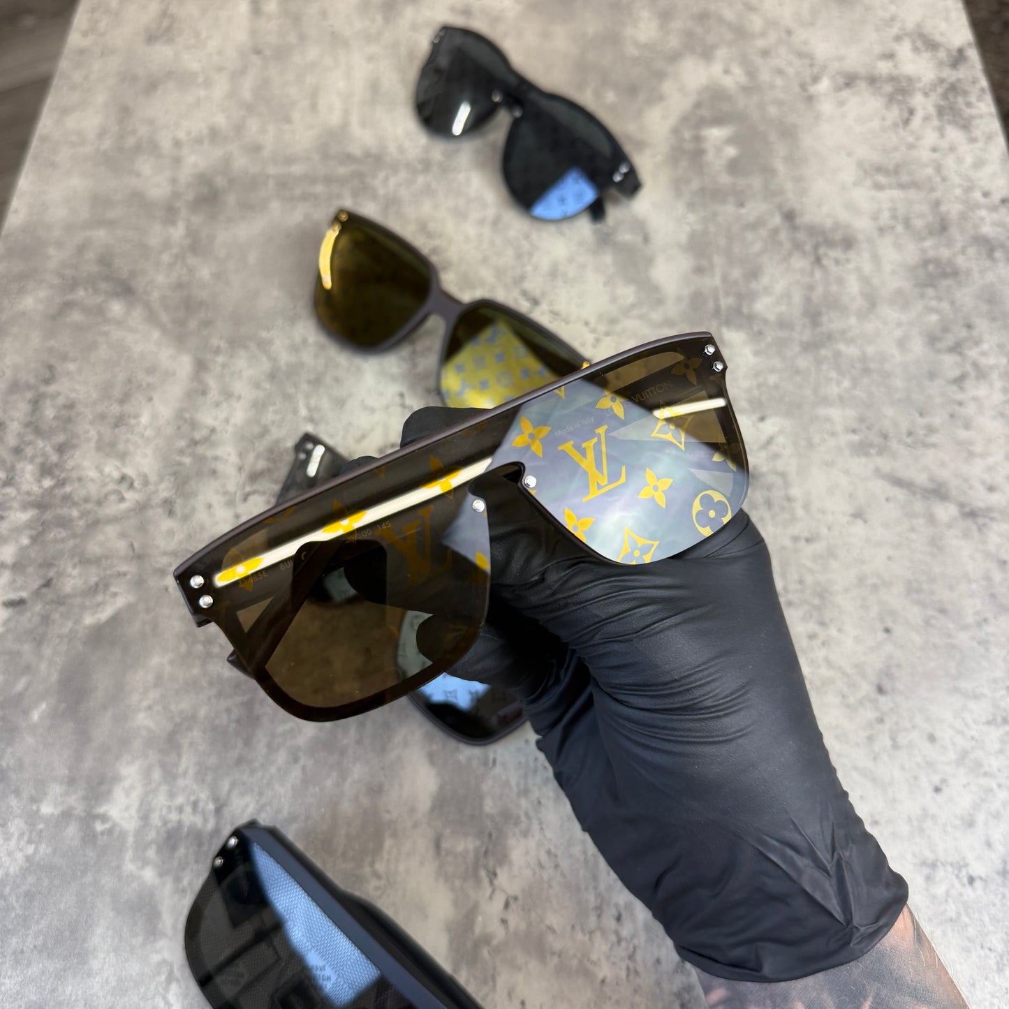 Louis Vuitton Men’s Brown Monogram Waimea Sunglasses