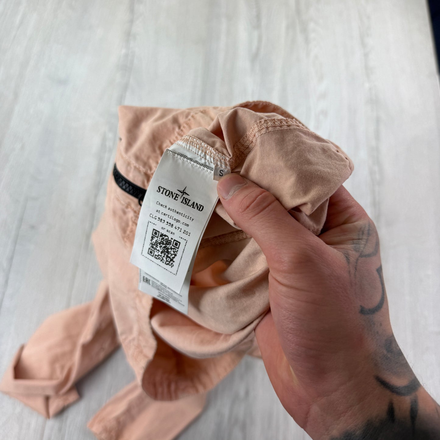 Stone Island Men’s Salmon Overshirt - Small