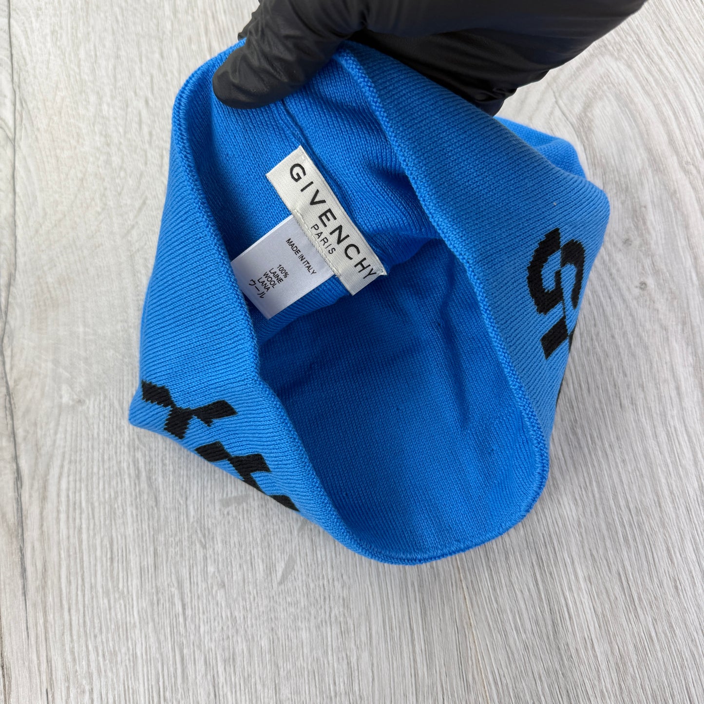 Givenchy Men’s Blue Wool Beanie
