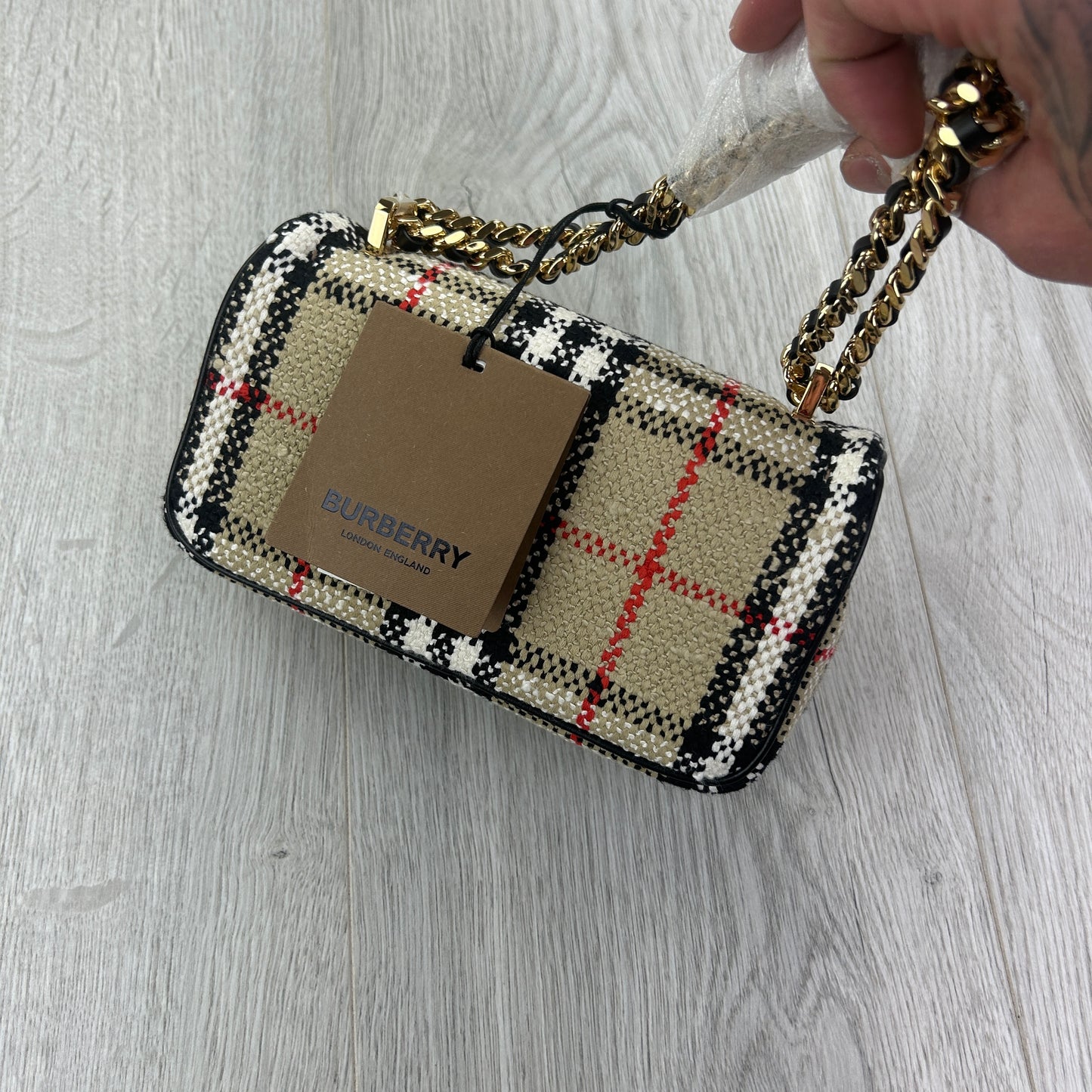 Burberry Women’s Beige Mini Lola Bag