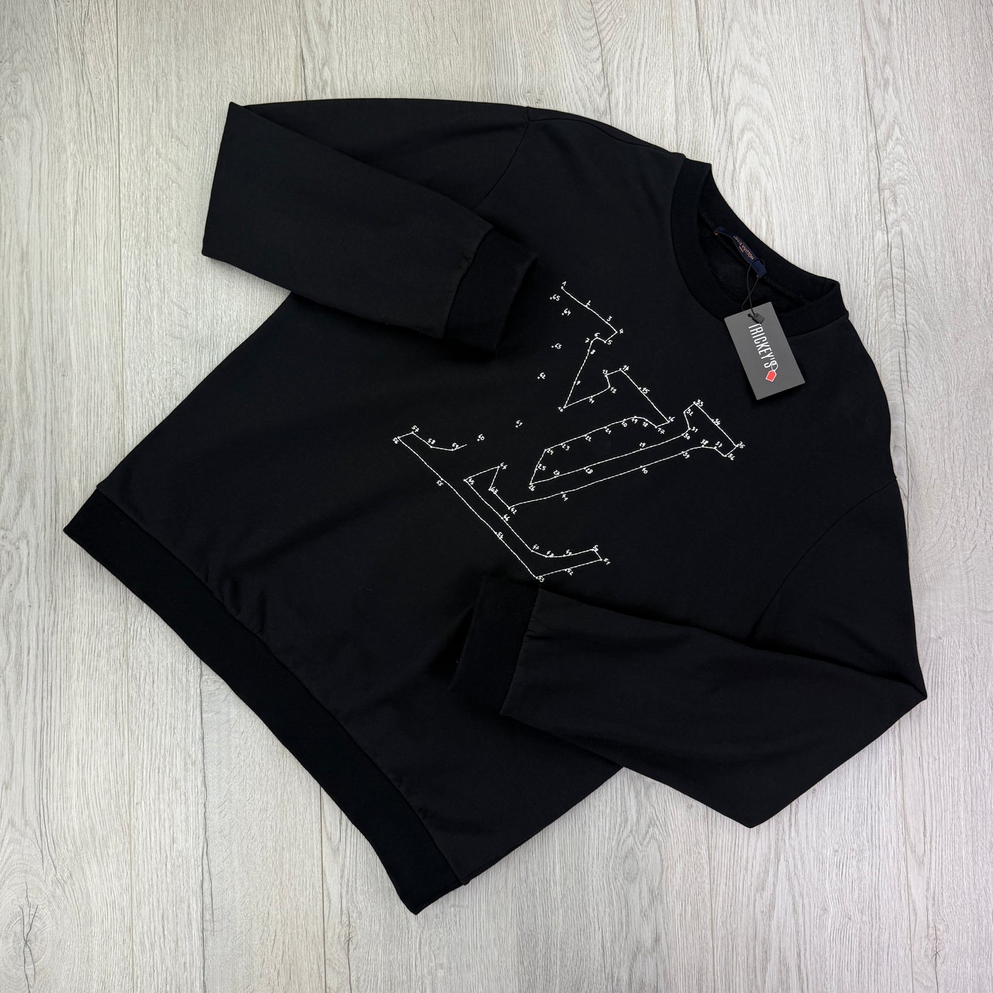 Louis Vuitton Men’s Crewneck Stitch Print Embroidered Jumper - XL