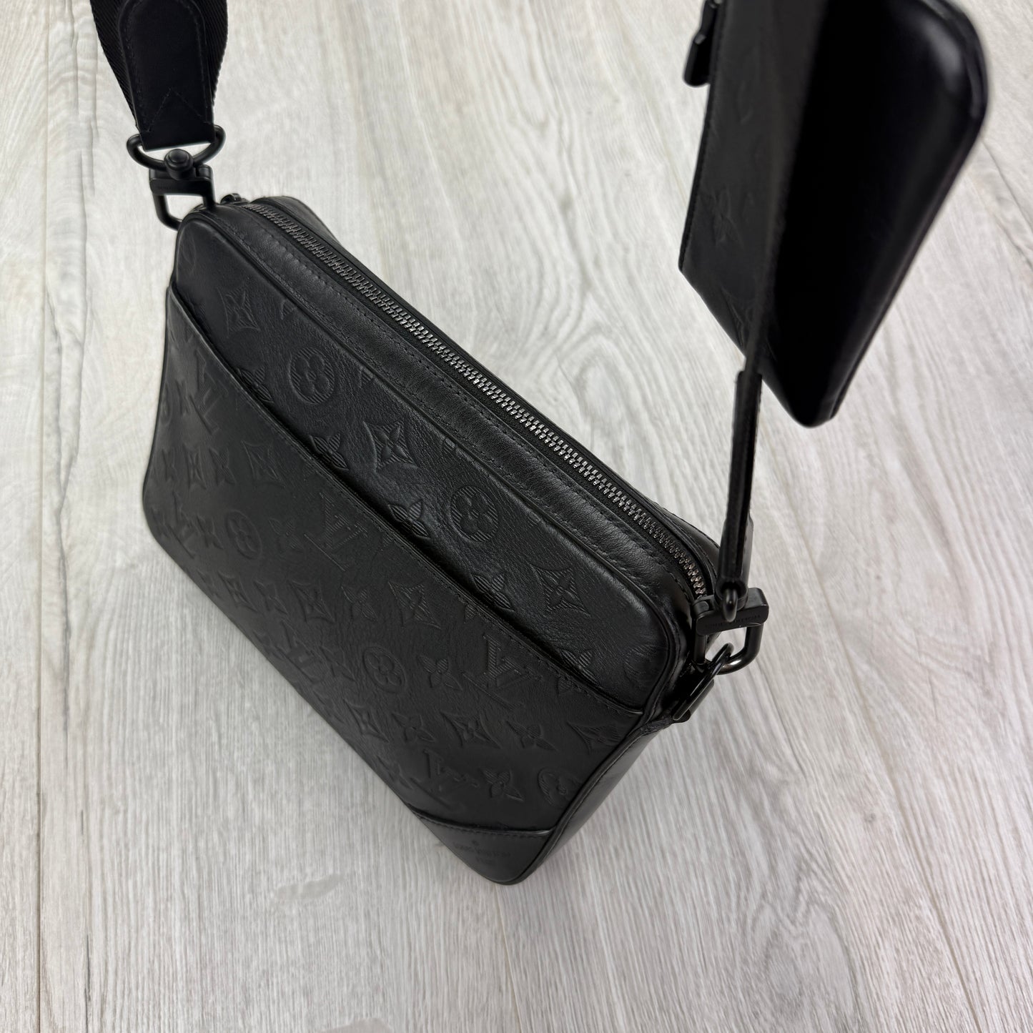 Louis Vuitton Men’s Shadow Black Monogram Duo Messenger Bag
