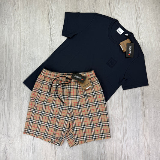Burberry Men’s T-shirt & Swim Shorts Set - Small