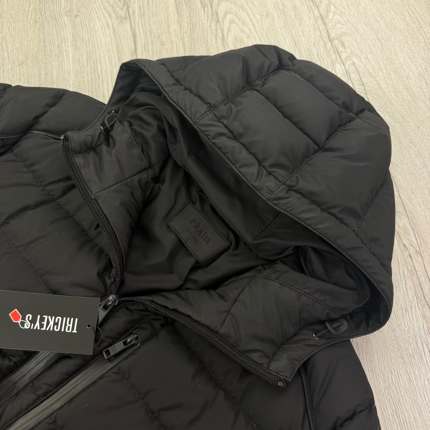 Prada Men’s Black Padded Down Jacket - 50 (Fit Small/Medium)