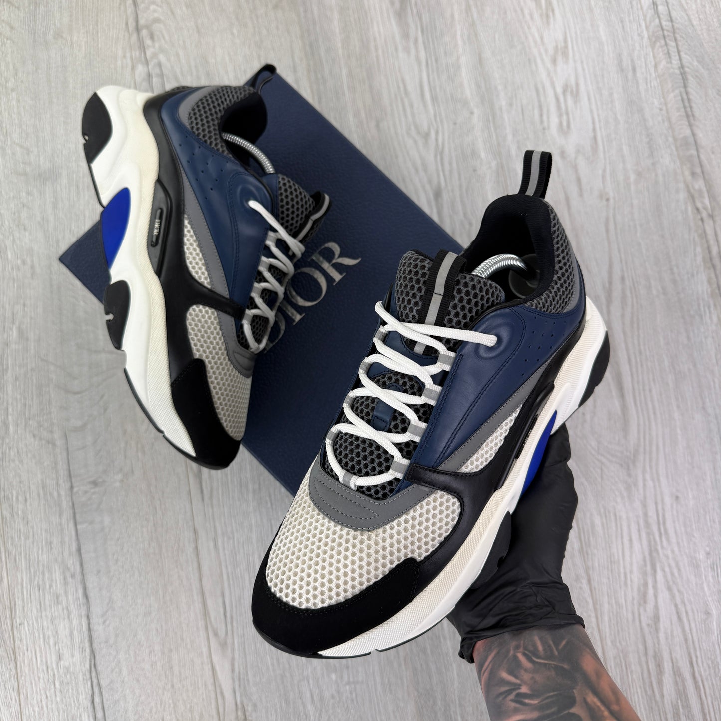 Dior B22 Men’s Navy Runners - 45 (Fit Uk 10/10.5)