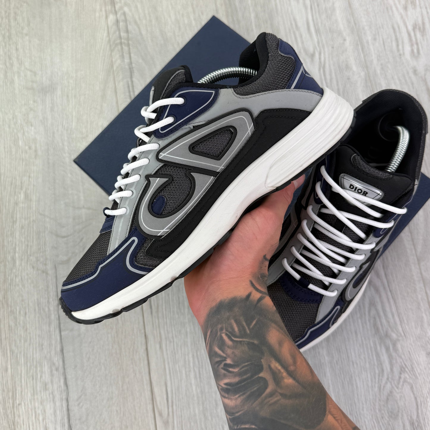 Dior B30 Men’s Navy CD Trainers - 43 (Fit Uk 9)