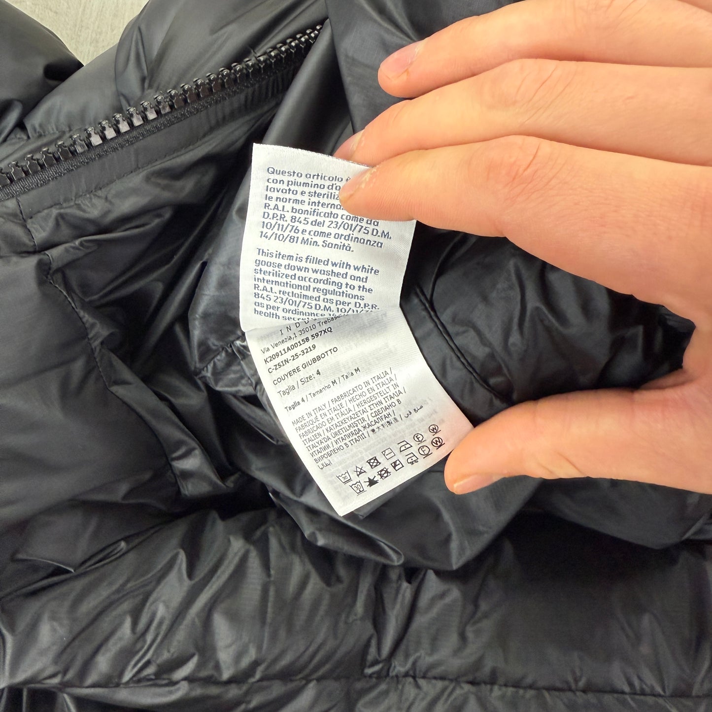 Moncler Men’s Couyere Hooded Black Down Jacket - Size 4