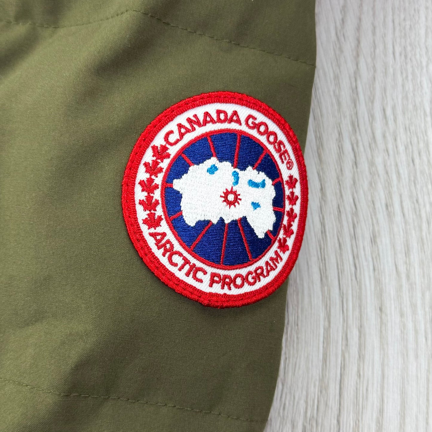Canada Goose Men’s Khaki Green Wyndham Parker Jacket - Small Fusion