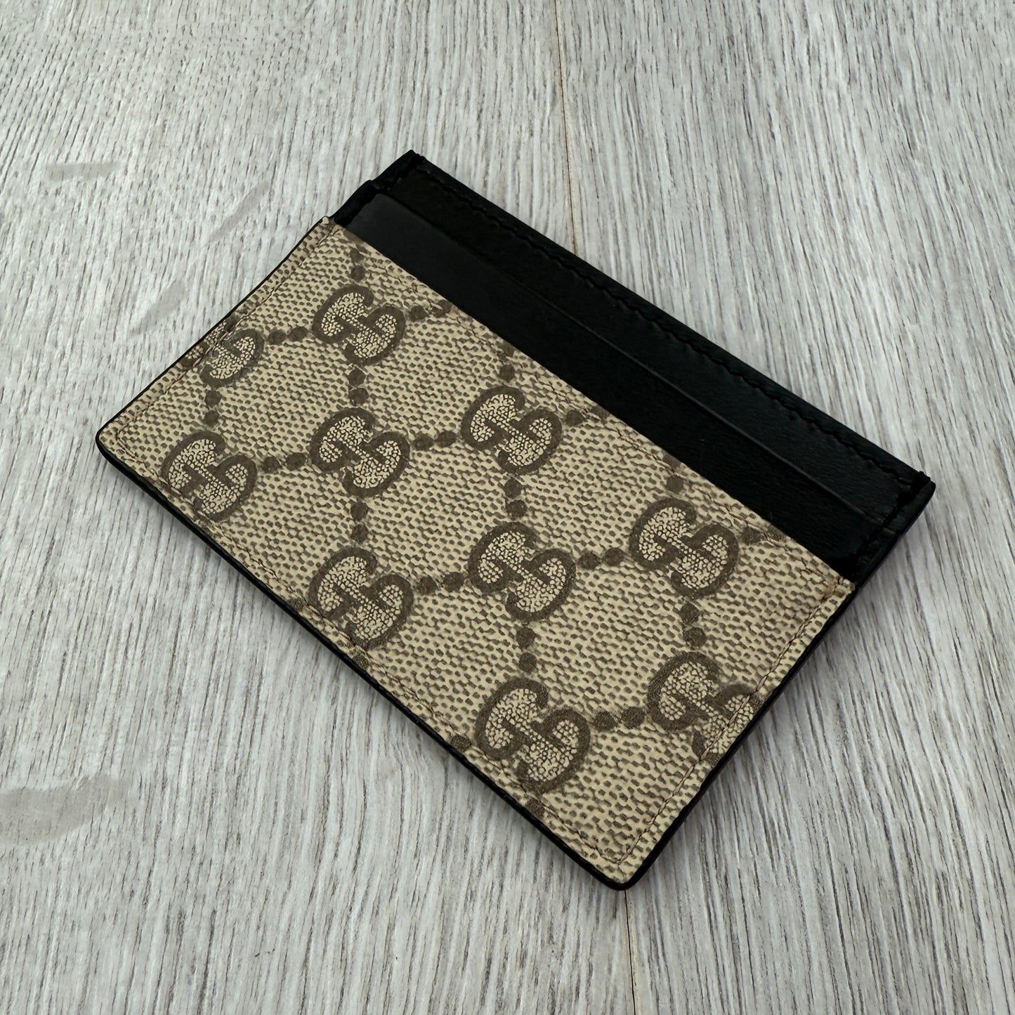 Gucci GG Interlocking Beige Card Holder
