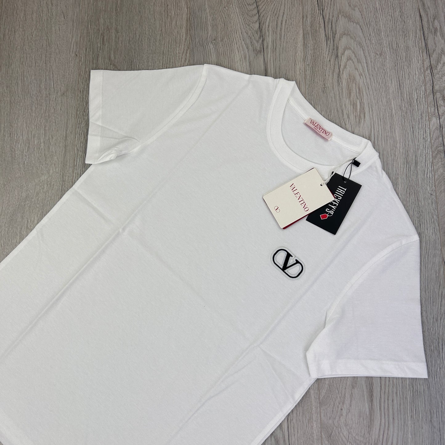 Valentino Men’s White V Logo T-shirt