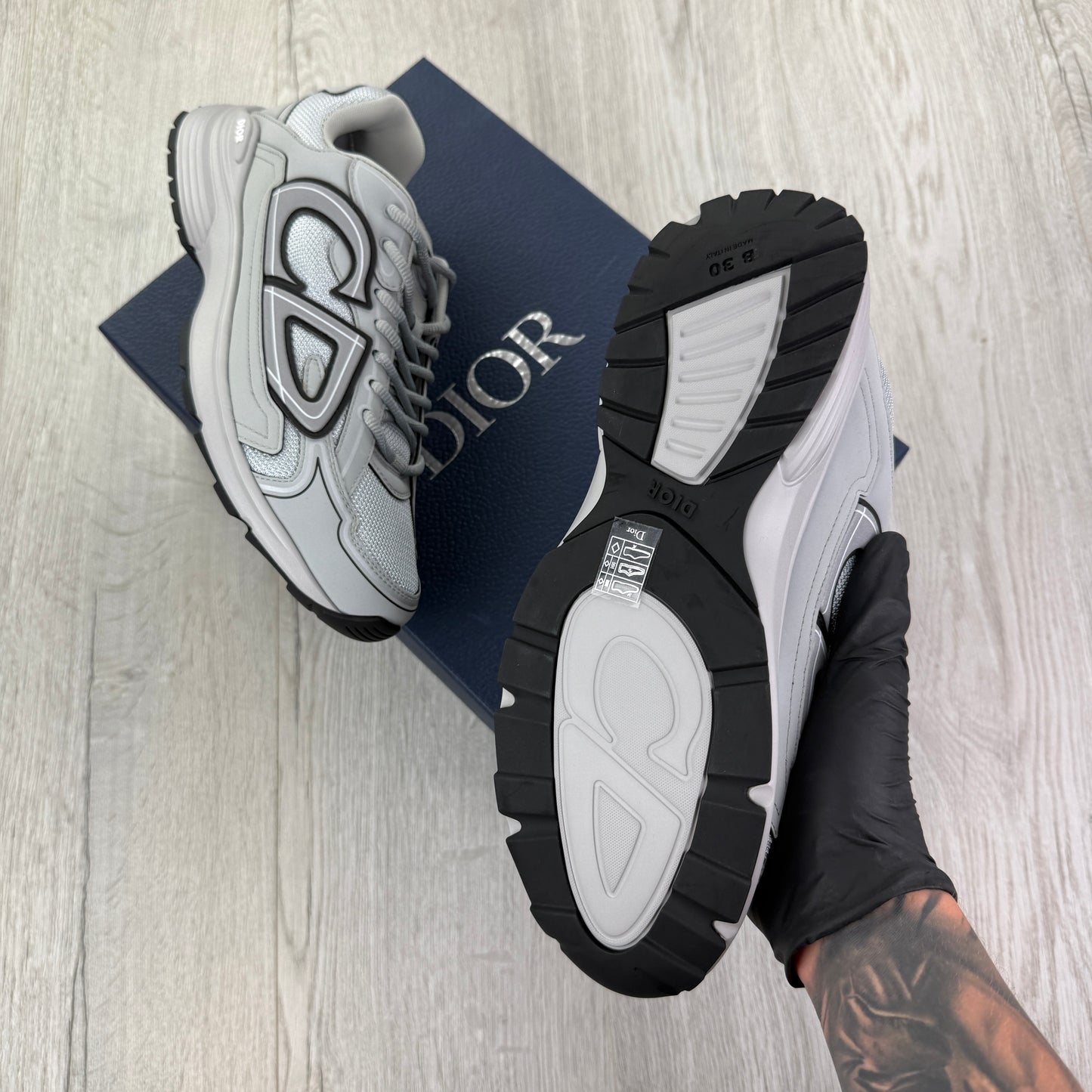 Dior B30 Men’s All Grey Trainers - 43.5 (Fit Uk 9.5)